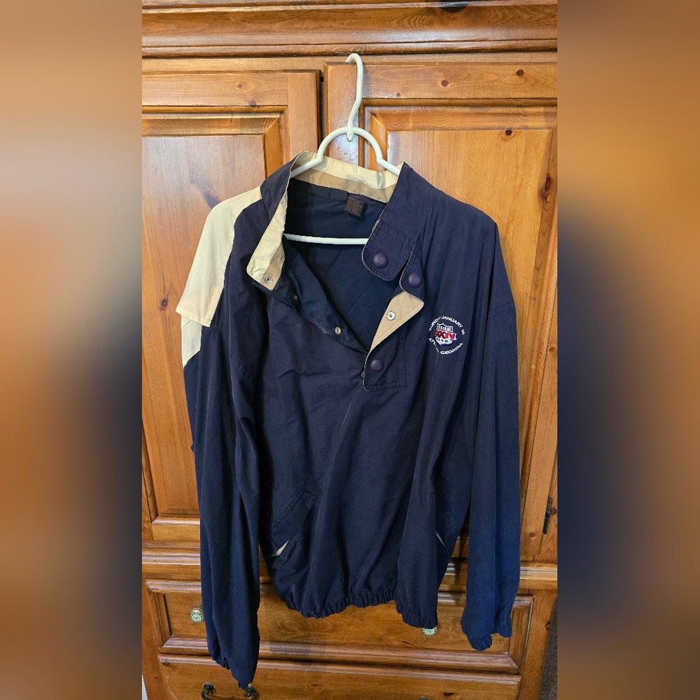 Superbowl PULLOVERMen's Black and Tan Jacket